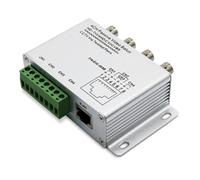 Jkjlorey Passive Video Balun for TVI CVI AHD Cameras CCTV Via Twisted Pairs UTP Video Balun 4CH Transceiver BNC to UTP RJ45(4CH) Easy Install Easy to Use
