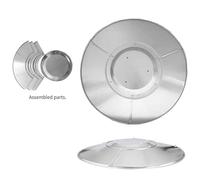 Jkjlorey Patio Heater Reflector Shield, Propane Outdoor Heaters Replacement Parts Top Dome, 3-Hole Mount, 33 Inch Dia Round
