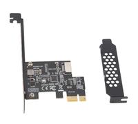 Jkjlorey PCI-E 1X to USB 3.2 GEN1 5Gbps Type-E A-Key Expansion Card,Front Panel Type-C Interface for Desktop PC(ASM1042A)