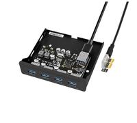 Jkjlorey PCI-E to USB 3.0 PC Front Panel USB Expansion Card 3.5 Inch Floppy Front Panel Bracket PCI-E X1 Riser