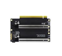 Jkjlorey PCIE 3.0 X16 1 to 2 Expansion Card Gen3 Split Card PCIe X16 to X8X8 40.4mm Spaced Slots PCIe Heightened Version Easy Install