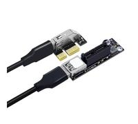 Jkjlorey PCIE Riser Cable 10Gbps USB 3.0 PCI Express X1 to X1 Extension Cable Adapter Card Converter for Desktop PC 0.6M