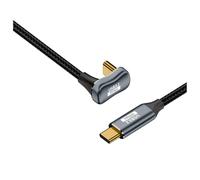 Jkjlorey PD 100W USB C to Type C Elbow OTG Data Cord Cable USB 3.2 Gen 2 10Gbps Data Sync 5A Power Delivery 4K60Hz,J