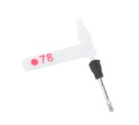 Jkjlorey Phonograph Turntable Dual Moving Stylus Needle Replace the Touch Pin with LP Vinyl Needle LP.78