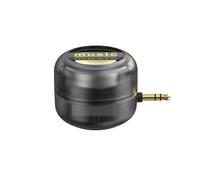 Jkjlorey Portable Mini Speaker Universal 3.5mm Sound Box Mobile Phone Speaker Amplifier External Wired Speakers Transparent Black