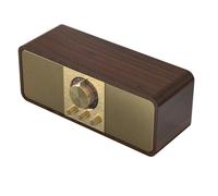 Jkjlorey Portable Retro FM Radio Wooden Radios Receiver Wireless Hi-Fi Stereo Bluetooth Speakers Support TF Card/U Disk/Aux A