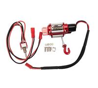 Jkjlorey RC Car Metal Steel Wired Automatic Simulated Winch for 1/10 RC Crawler Car Axial TRX4 SCX10 90046 D90