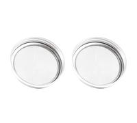 Jkjlorey Set of 2 Stainless Steel Sprouting Jar Lid Kit for Superb Ventilation Fit for Wide Mouth Jars Canning Jars for Making Organic Sprout Seeds in Your House/Kitchen