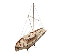 Jkjlorey Ship Assembly Model Diy Kits Wooden Sailing Boat 1:30 Scale Decoration Toy Gift