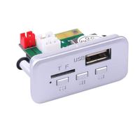 Jkjlorey Silver 12V Wireless Bluetooth 5.0 DIY MP3 WMA WAV DIY Decoder Board Car Audio USB TF FM Radio Handsfree Module MP3 Player