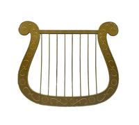 Jkjlorey Simulation Harp Plastic Model Harp Halloween Costume Angel Theme Dress Up Accessories Harp Model Toys Bar Decoration