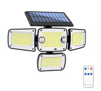 Jkjlorey Solar Flood Lights 342 LED 350LM Outdoor Motion Sensor IP65 Waterproof Light for Streets Patios and Pathways