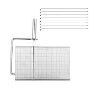 Jkjlorey Stainless Steel Cheese Slicer with 8 Wire Cheese Cutters for Block Cheese Slicers Cutting Board Cheese Butter
