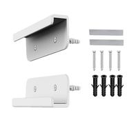 Jkjlorey Tablet Wall Mount Fixed By Adhesive or Screw Adhesive Tablet Stand for //E-Reader White