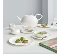 Jkjlorey Teapot Warmer, Ceramic Tea Warmer with Tealight Holder, Teapot Heater for Heating Coffee, Milk, Tea Light Heater