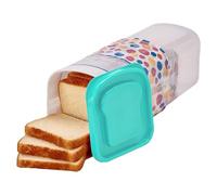 Jkjlorey Transparent Bread Box Plastic Fresh-Keeping Toast Storage Holder with Lid Bread Crisper Bread Storage Container, Easy Install C