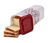 Jkjlorey Transparent Bread Box Plastic Fresh-Keeping Toast Storage Holder with Lid Bread Crisper Bread Storage Container, Easy Install D