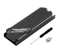 Jkjlorey Ultrathin M.2 SSD Heat Sink M2 2280 Solid State Hard Disk Aluminum Heatsink Cooler Cooling Thermal Pad Grey