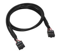Jkjlorey USB 9Pin Female to Female Adapter Cable USB2.0 9Pins Connection Cord Isolated Cord Computer Motherboard HD AUDIO Cable