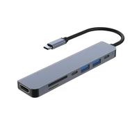 Jkjlorey USB Docking Station, Hub, with PD100W, SD/TF, Compatible, 4 USB Multi-Port Adapter, for Laptops, Phones Easy Install Easy to Use