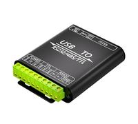 Jkjlorey USB to RS232/485/422/TTL Converter with CP2102 Chip, Industrial Isolated USB Adapter with Multiple Protection Easy to Use