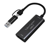 Jkjlorey USB3.0 Video Capture Card 4K -Compatible to 1080P 60fps USB Type C Record for Gamingg Streaming Live Broadcasting, Fine Workmanship