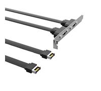 Jkjlorey USB3.1 Baffle Cable 19PIN/TYPE-E to TYPE-C Front C Mother Chassis PCI Bit 10Gbps Short Flat Cable A Easy to Use -30cm