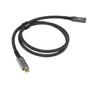 Jkjlorey USB4 8K Cable 0.8M for 4 Compatible USB 4 Type-C Male to Female Extension Ultra HD 8K@60Hz 100W 40Gbps Data