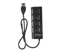 Jkjlorey USB4 port 2 Splitter with switch HUB 4-hole switch HUB USB2.0 hub Multifunction