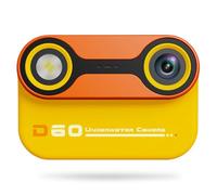 Jkjlorey Waterproof Child Camera Underwater Camera 3 Meters Waterproof Before and After Dual Camera Swimming Outdoor,Yellow