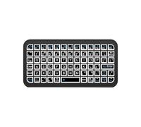 Jkjlorey Wireless Bluetooth 5.2 Keyboard Mini Wireless Keyboard 5inch Backlit Screen Rechargeable Keyboard forPC Android TV Box