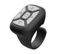 Jkjlorey Wireless Bluetooth Remote Controller Mobile Phone Selfie Controller Ring Mobile Phone Remote Controller Black