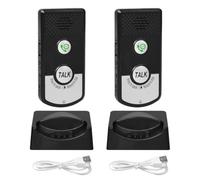 Jkjlorey Wireless Intercom Voice Monitor Reminder Smart Two-Way Intercom Suitable for Home Hospital Hotel