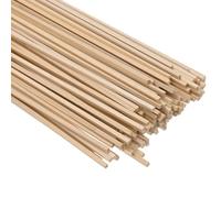 Jkjlorey Wood Square Dowel Rods, 1/8 X 12 Inch Unfinished Wooden Square Dowel Rod, Hardwood Square Dowel Sticks 50 Pack
