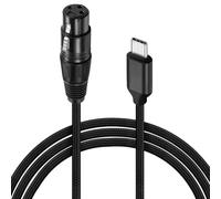 Jkjlorey XLR to USB C USB C to XLR for Phone to Microphone XLR to USB Cable for Tablet, Laptop and Other Type C Device(6FT)