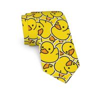 JKJOJIA Cute Cool Ties For Men Novelty Neckties Classic Fashion Men's Tie For Wedding Party Business Casual Gifts, Duck Cartoon Cute, One Size