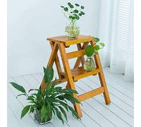 JKJZSALJ 2 Step Stool Foldable Portable Wooden Kitchen Stepping Stools Home Decor/White,White