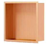 JKJZSALJ 304 Stainless Steel Shower Rackwallmounted Bathroom Storage Organizer For Hotel & Home Durable Rustresistant Spacesaving Design Easy Installation,Rose Gold,320x320x125mm