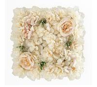 JKJZSALJ Artificial Flower Wall Panel,Silk Rose 3D Flowers Wall Décor Backdrop For Wedding Arrangement Wall Background Party Panel Decorations,15pcs