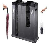 JKJZSALJ Automatic Wet Umbrella Wrapper, Entryway Holder With Packing Machine, Includes Stainless Steel Racks And Bags For Convenient Use,Black