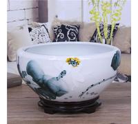 JKJZSALJ Blue And White Porcelain Flowerpot Porcelin Planter Chinoiserie Fish Tank Porcelain Planter Decorative Flower Plant Pot Hydroponic Planter Round Ceramic Vase Ceramic Flow,A-31 *,D,31 * 14cm