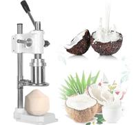 JKJZSALJ Coconut Opener Manual Coconut Hole Opening Machine, Stainless Steel Coconut Hole Drill Tool For Young/Tender, Open Coconuts In 5S, For Shops And Fruit Markets,White,White