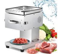 JKJZSALJ Commercial Electric Meat Slicer With Sharp Blade, 750W High Power For Pork, Chicken, Fish, Easy To Clean And Removable Design,Only 1.7mm Cutting Die