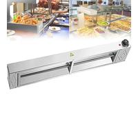 JKJZSALJ Commercial Food Heat Lamp, Stainless Steel Strip French Fry Warmer, Hanging Chicken Chips Warmer, Adjustable Temperature 30-85℃, For Buffet Kitchen Restaurant,90Cm,60cm