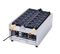 JKJZSALJ Commercial Waffle Maker For Fish-Shaped Desserts, Adjustable Temperature 50-300°C, Stainless Steel Non-Stick Coating, Ideal For Ice Cream Or Jam Fillings In Professional Kitch,220v