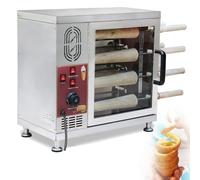 JKJZSALJ Electric Commercial Chimney Cake Oven With Rollers, Ideal For Making Cake Pops And Ice Cream Cones In Restaurants, Home Kitchens, And Snack Bars
