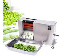 JKJZSALJ Electric Pea Bean Shelling Machine, Adjustable Roller Spacing, Commercial Use For Peas, Soybeans, Beans, Edamame, High Efficiency 10Kg/H Output