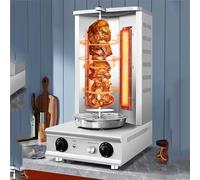 JKJZSALJ Electric Vertical Grill, Vertical Rotisserie Shawarma Machine With Honeycomb Ceramic Plate And Led Light, Independent Temperature Controla And 360° Rotation Even, For Kitchen,