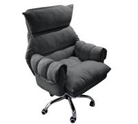 JKJZSALJ Ergonomic High Back Home Office Chair With Adjustable Computer Chair Gaming Swivel Rolling Vanity Chair For Living Room Beige Comfortable Desk Chair For Work And Play,/Dark Gray,A
