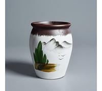 JKJZSALJ Flower Pot Chinese Style Hand Landscape Pots Drain Hole Ceramic Planter Handmade Multicolored Home Decoration Gifts Purple Clay Phalaenopsis Chlorophytum,A,C